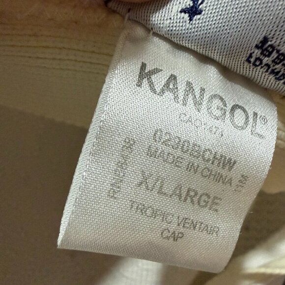 Kangol Tropic 507 Ventair Ivy Cap White Blue Tag 38–39 XL X-LARGE main image 5